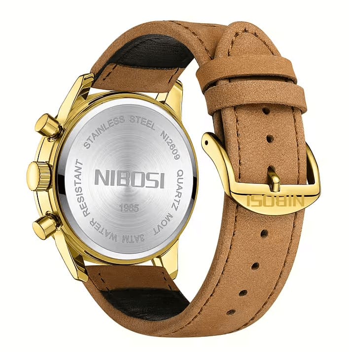 Relógio Masculino Nibosi Rally com Pulseira de Couro