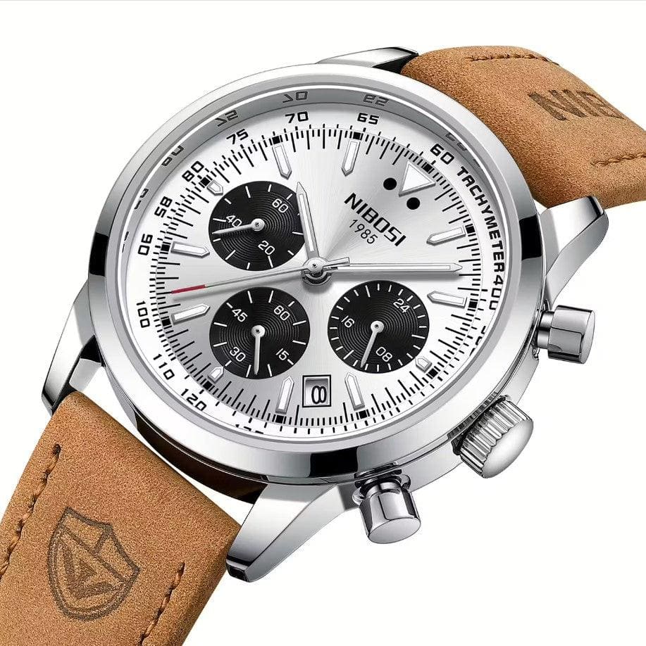 Relógio Masculino Nibosi Rally com Pulseira de Couro