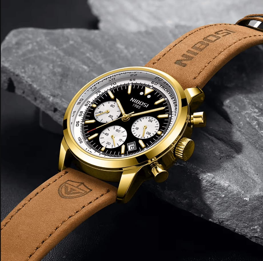 Relógio Masculino Nibosi Rally com Pulseira de Couro