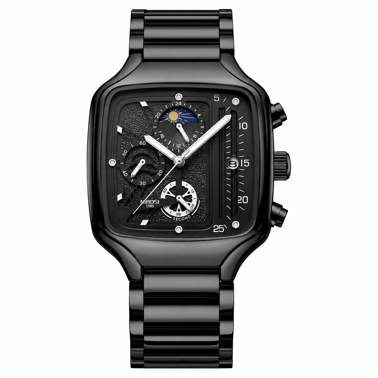 Relógio Masculino Nibosi Axiom Black