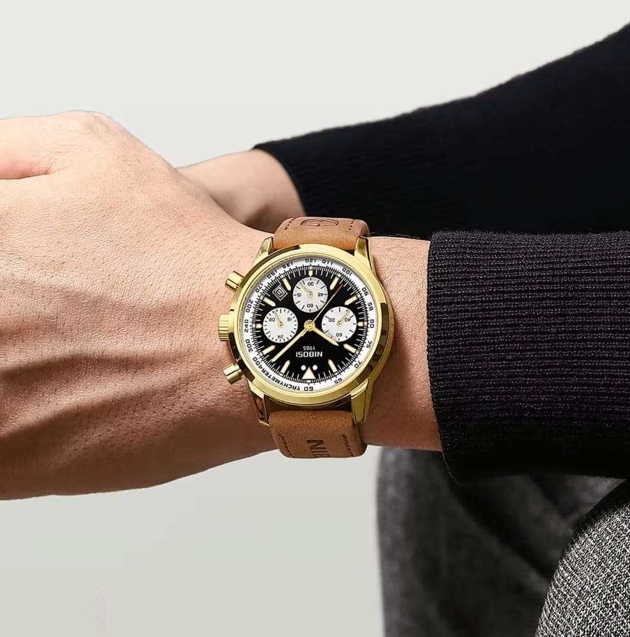 Relógio Masculino Nibosi Rally com Pulseira de Couro