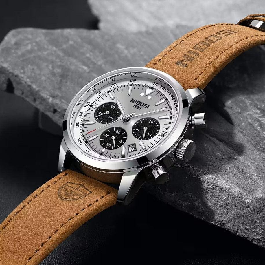 Relógio Masculino Nibosi Rally com Pulseira de Couro