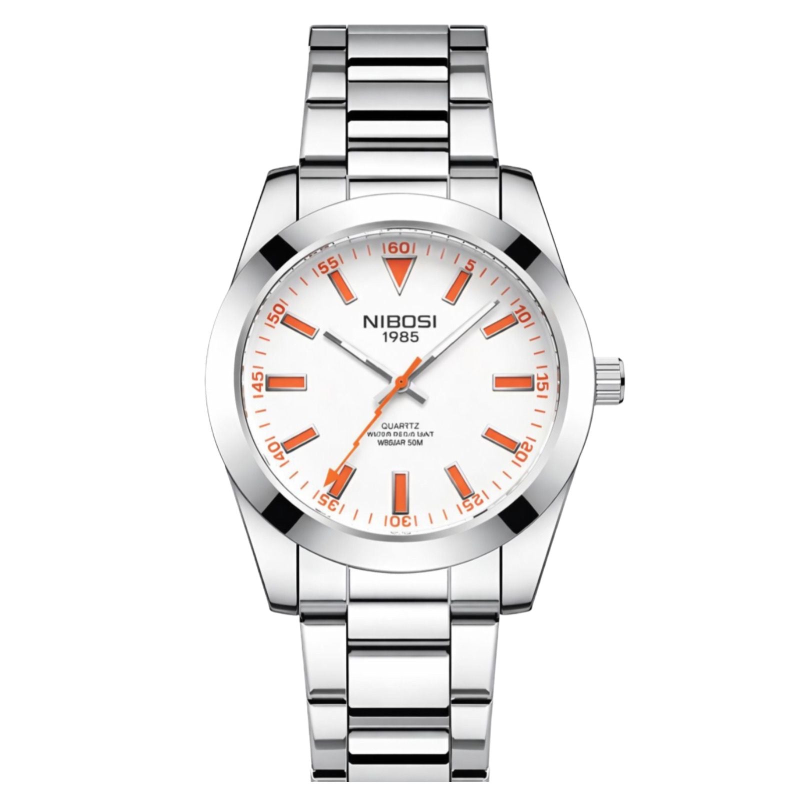 Relógio Masculino Nibosi Pulse com Pulseira de Aço
