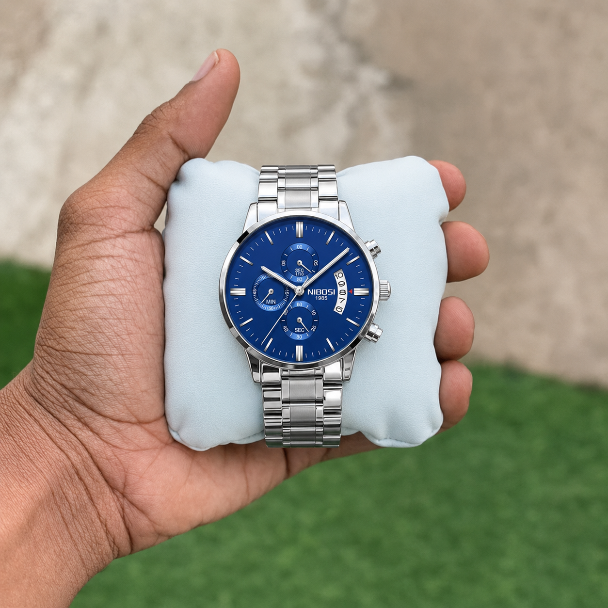 Relógio Nibosi Elegance Azul