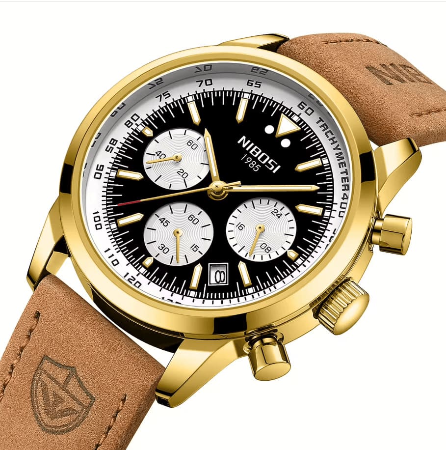 Relógio Masculino Nibosi Rally com Pulseira de Couro