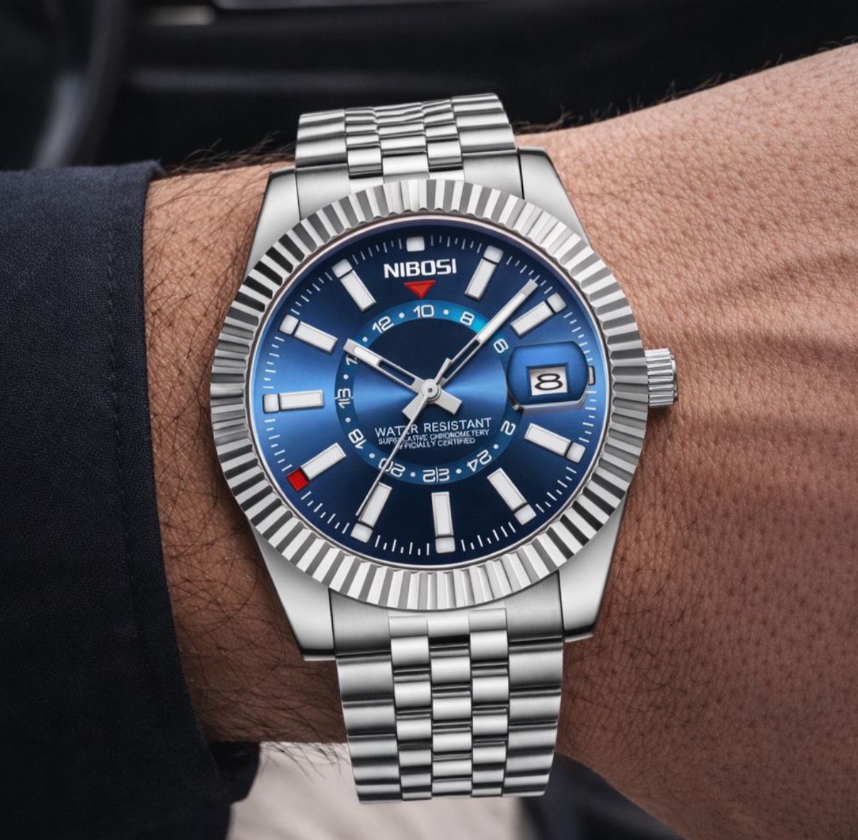 Relógio Masculino Nibosi Regent — Linha Executiva