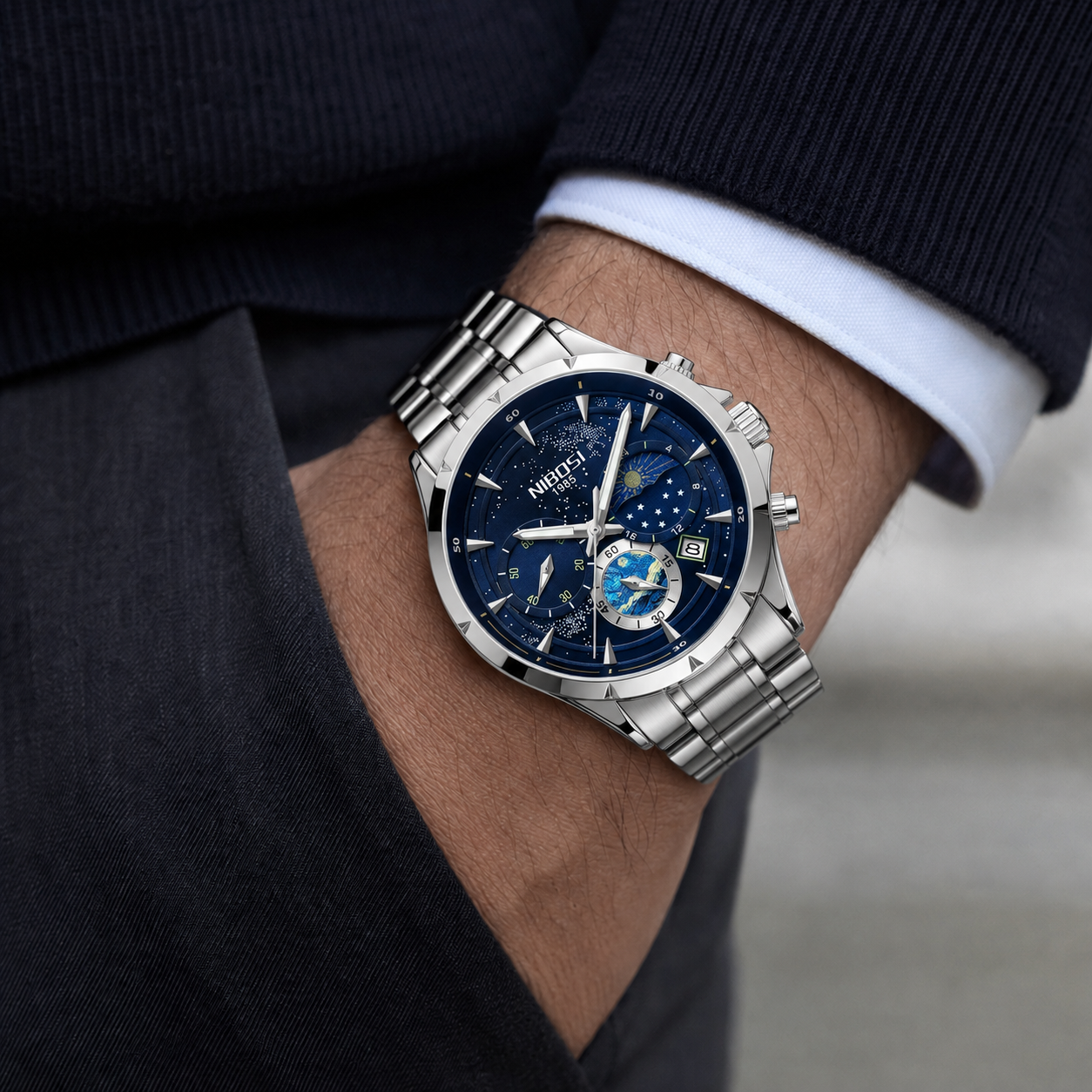 Relógio Masculino Nibosi Orbit