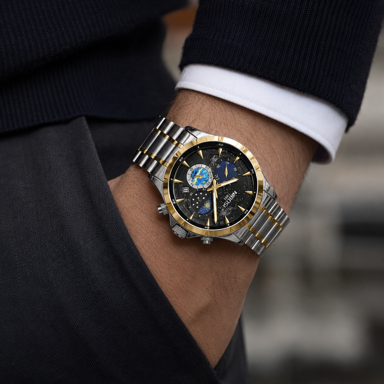 Relógio Masculino Nibosi Orbit
