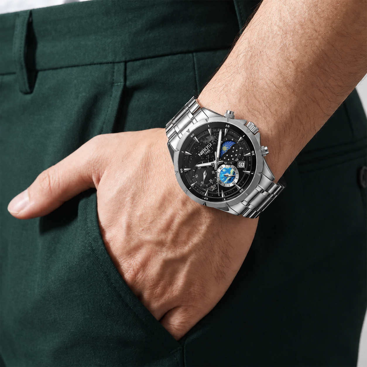 Relógio Masculino Nibosi Orbit