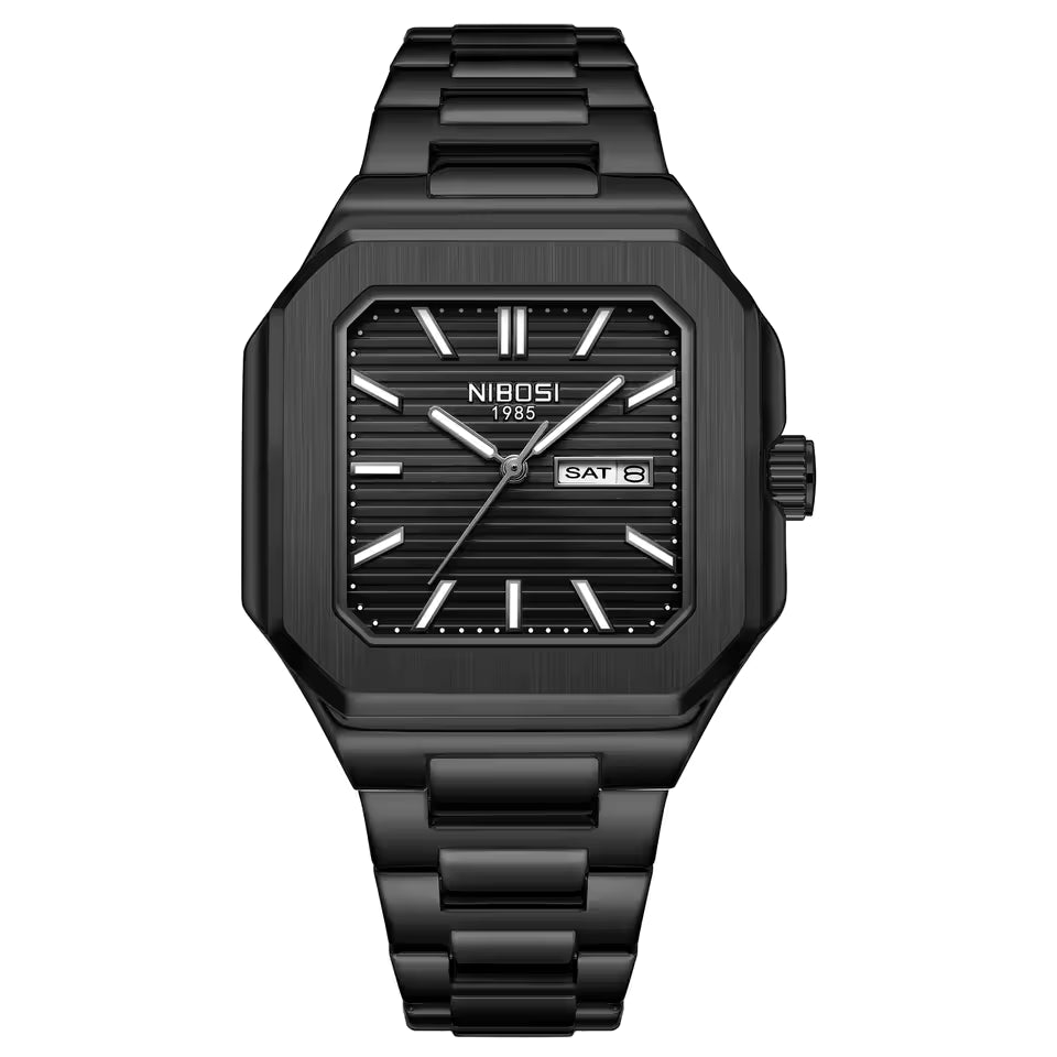 Relógio Masculino Nibosi Deluxe Preto