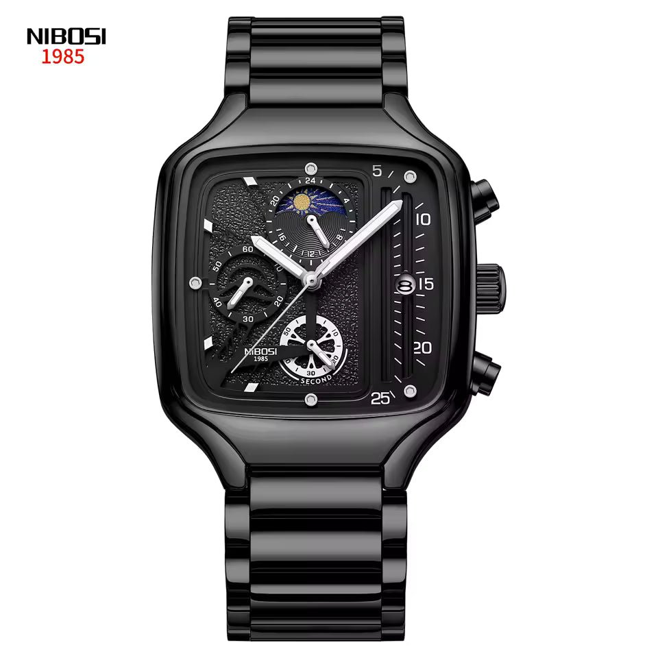 Relógio Masculino Nibosi Axiom Black