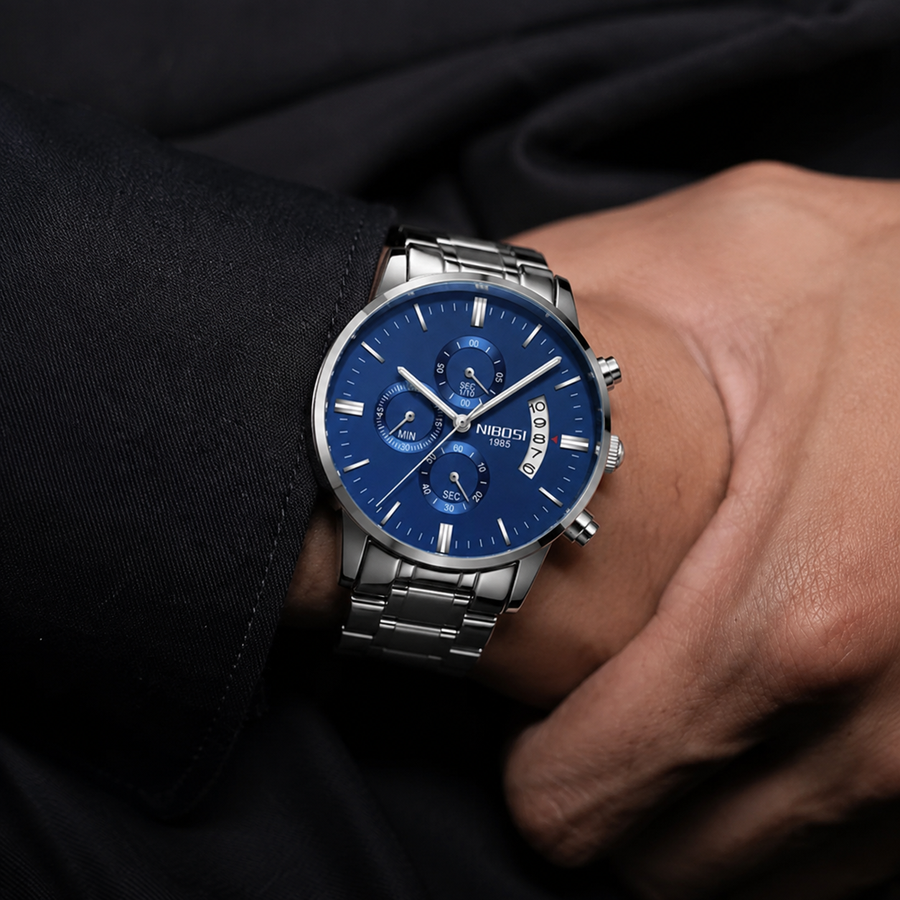 Relógio Nibosi Elegance Azul
