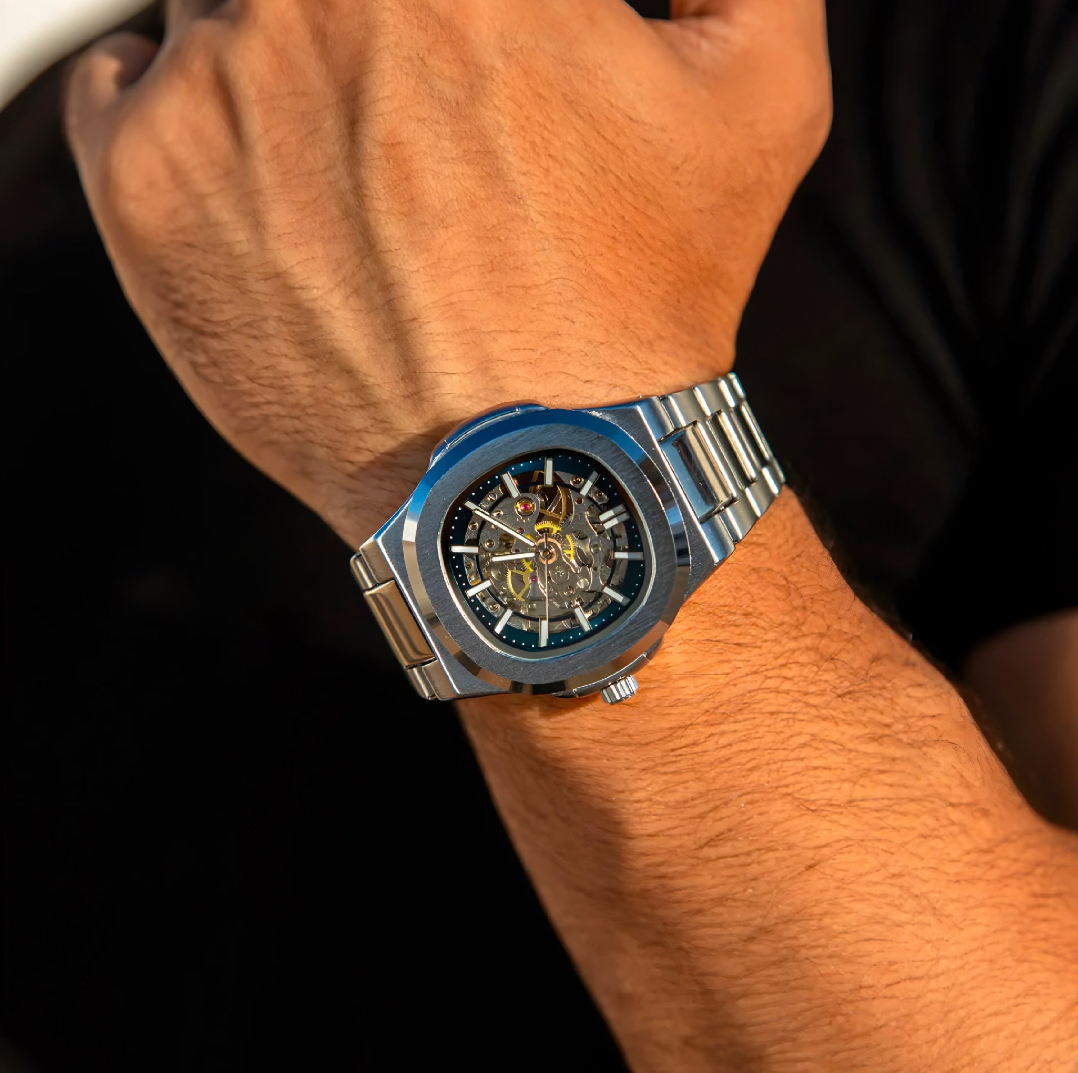 Relógio Masculino Nibosi Vector com Pulseira de Aço